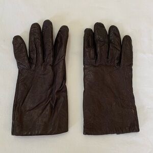 Brown Leather Gloves